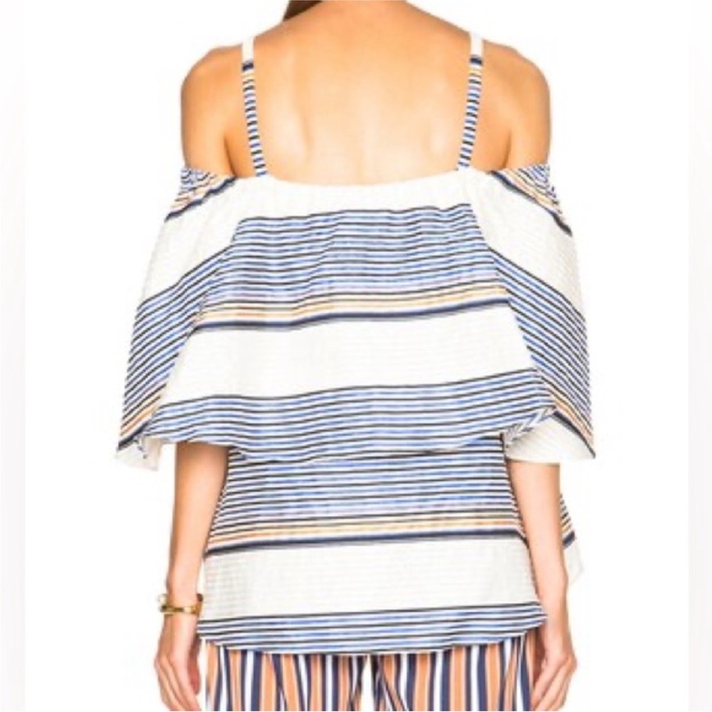 Tanya Taylor Lone Top in Sunset Stripe - Picture 3 of 10